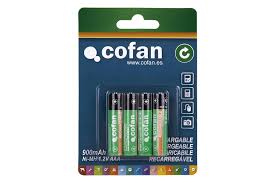 Pilas Aaa 900mAh COFAN Recar. Brister 4